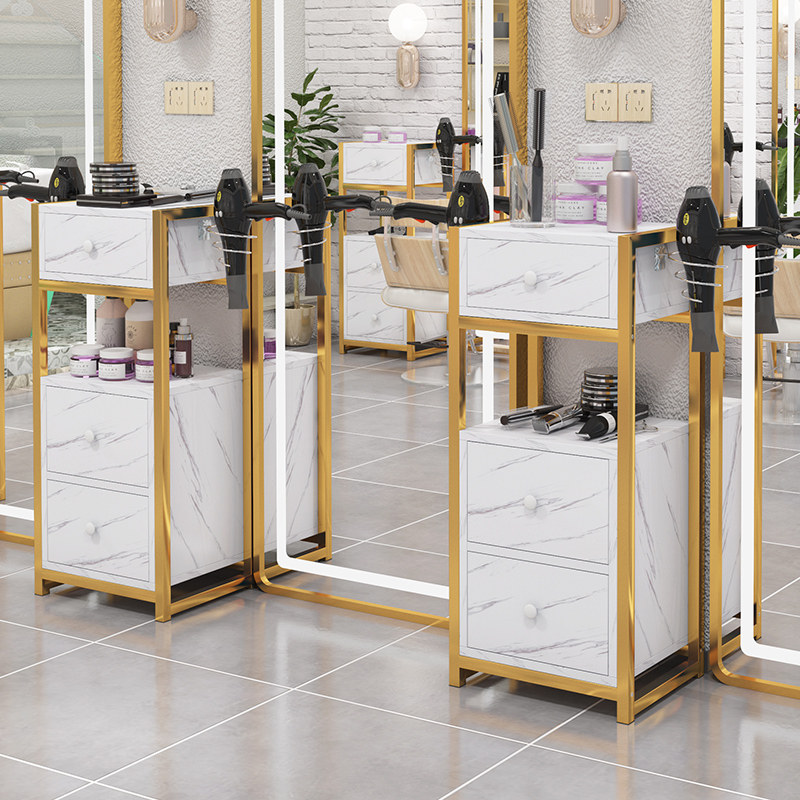 Hairdressing shop small cabinet hair salon rack hairdressing tool cabinet hair cutting cabinet beauty salon special multi-functional tool table