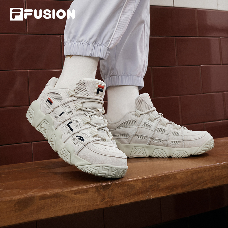 Fila Fusion Fila Trendy Brand Men's Shoes Retro Basketball Shoes Summer Style Comfortable and Fashionable Street Casual Shoes