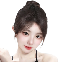Lagoon bangs wig for women full real hair on top of head natural invisible hairline wig patch forehead and temples wig