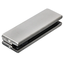 Crown glass door clip upper and lower clip lower door clip floor spring universal stainless steel one-word clip frameless door accessories