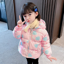 Hong Kong Girl Coat Winter Style Cotton Clothes New Children Thickened Warm Cotton Padded Jacket Winter Clothing Tide Children Down Cotton Clothing