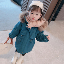 Hong Kong Girl Pie Overcomes Thickened Fashion Children Cotton Padded Jacket Woman Baby Winter Dress New Zipped Down Cotton Clot Jacket
