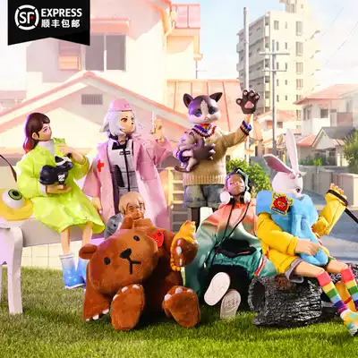 COME4ARTS tide pet hospital series beer cans blind box trend doll model toy girl ornaments