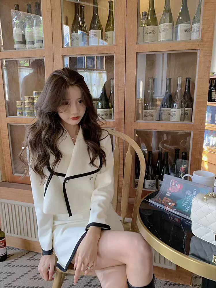 Комплект, осенний модный дизайн юбки, стиль Chanel, для подростков, тренд сезона