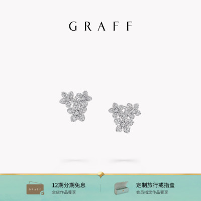Graff/格拉夫 Серьги-гвоздики с бриллиантами «Дикий цветок»