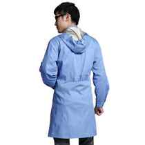 Silver coral double layer reinforced radiation protection coat silver fiber radiation protection overalls with hood unisex SHD004