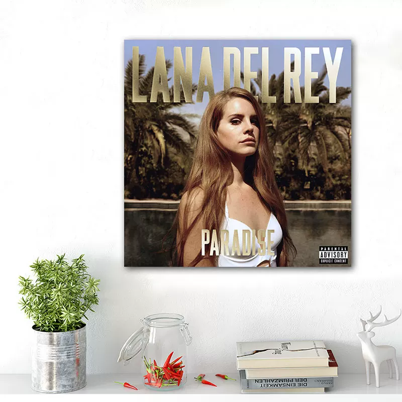 Обложка альбома LANA DEL REY Lan Drey, постер, декоративная картина, вокруг изображены европейские и американские звезды
