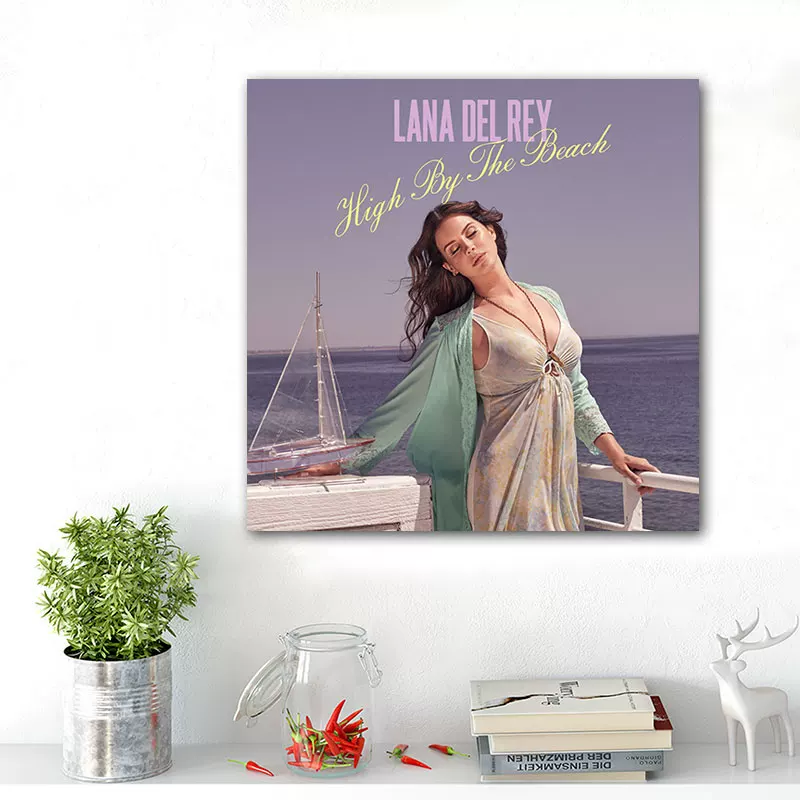 Обложка альбома LANA DEL REY Lan Drey, постер, декоративная картина, вокруг изображены европейские и американские звезды