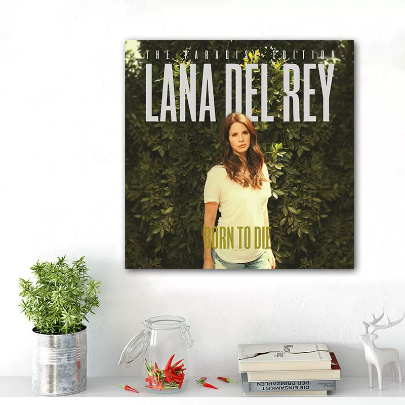 Обложка альбома LANA DEL REY Lan Drey, постер, декоративная картина, вокруг изображены европейские и американские звезды