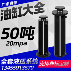 Гидравлический цилиндр 40吨50吨液压油缸液压缸上下法兰空心杆双向可伸缩式油缸定做泵站