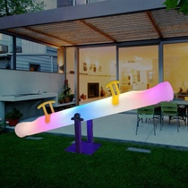 Direct sale LED Luminous Stilts Board Seven Colorful Courtyard Outdoor Children Amusement Park Square Decoration Creative New Items Props