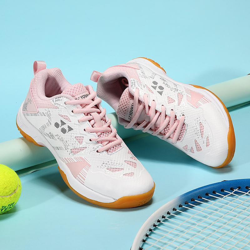 Clearance of Self-Owned Brand Badminton Shoes for Men, Women, and Children; Professional Wide-Fit Tennis Shoes, Non-Slip, Breathable, Youth Sports Shoes