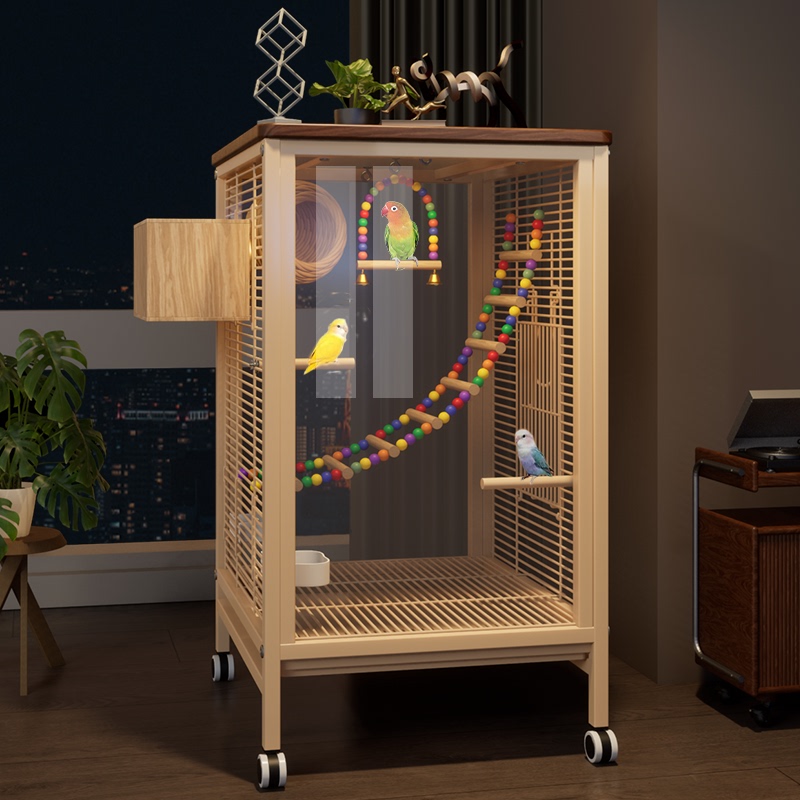 Parrot Bird Cage, New Ecological Household Bird Nest, Special Large Luxury Villa for Small Sunbirds, Tiger Parrots, Cockatiels, and Lovebirds