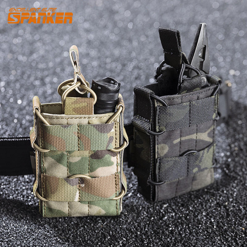 Outstanding tactical single-link magazine set waist hanging molle quick pull set outdoor tool bag clip set military fan equipment