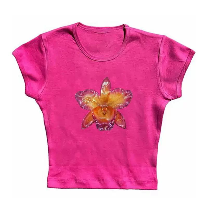 [Y2k футболка с коротким рукавом Harajuku графический Crop Top эстетика гот T-]