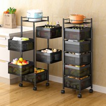Rotary Shelve Kitchen Special Kitchen Swivel Rack Floor Home Multifunction Vegetable Corner Shelf Multilayer