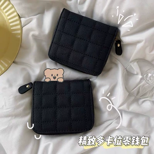 Брендовый ретро бумажник, маленький изысканный кошелек, картхолдер, подходит для студента