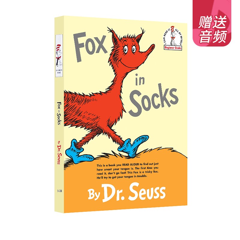 Original English Picture Book Fox in Socks Dr. Seuss's Hardcover Book from Liao Cai-Xing's Book List, Children's Enlightenment Picture Storybook Original English Picture Book Fox in Socks Dr. Seuss's Hardcover Book from Liao Cai-Xing's Book List, Children's Enlightenment Picture Storybook