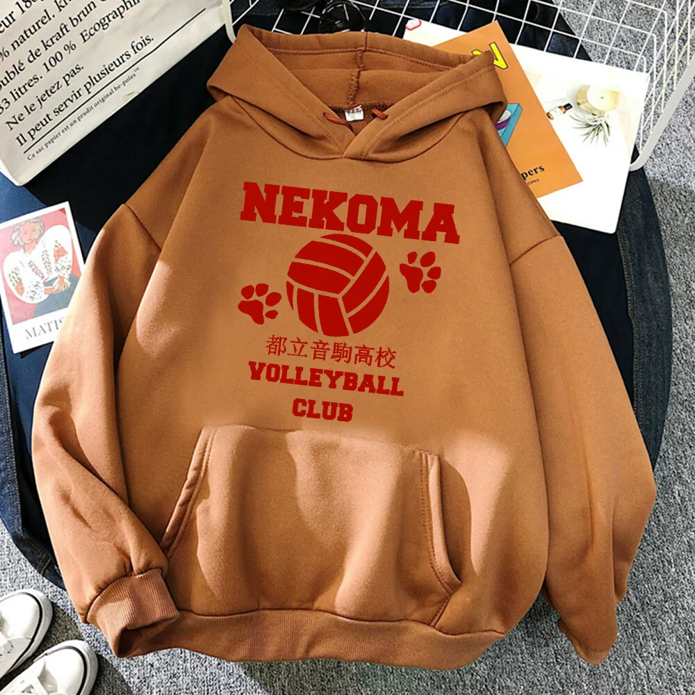 Аниме Haikyuu Nekoma Старшая школа свитеры осенний флис