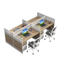 Staff office desk and chair combination simple and modern 2 4 6 man station table screen deck financial office furniture