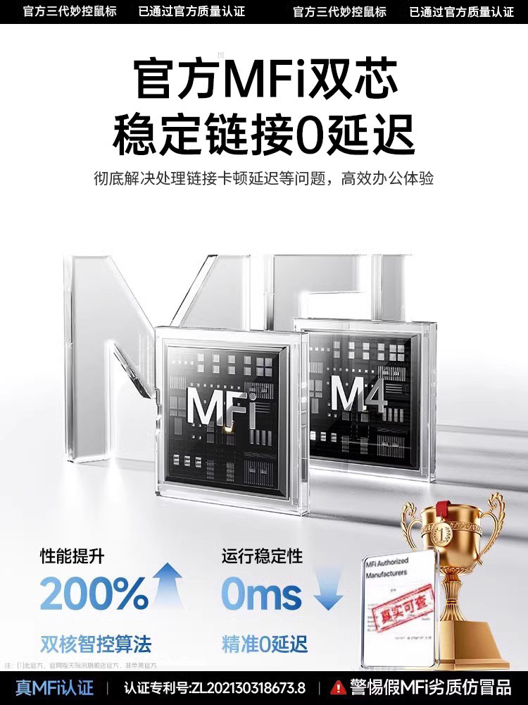 Official Genuine Bluetooth Wireless Silent Magic Mouse Suitable for Macbookpro Apple Laptops and Tablets