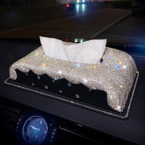 Car paper towels box in car paper cramps inlaid in car Decorative Fashion Cramps Cardboard Boxes CREATIVE VEHICULAR NAPKINS BOX OF PAPER