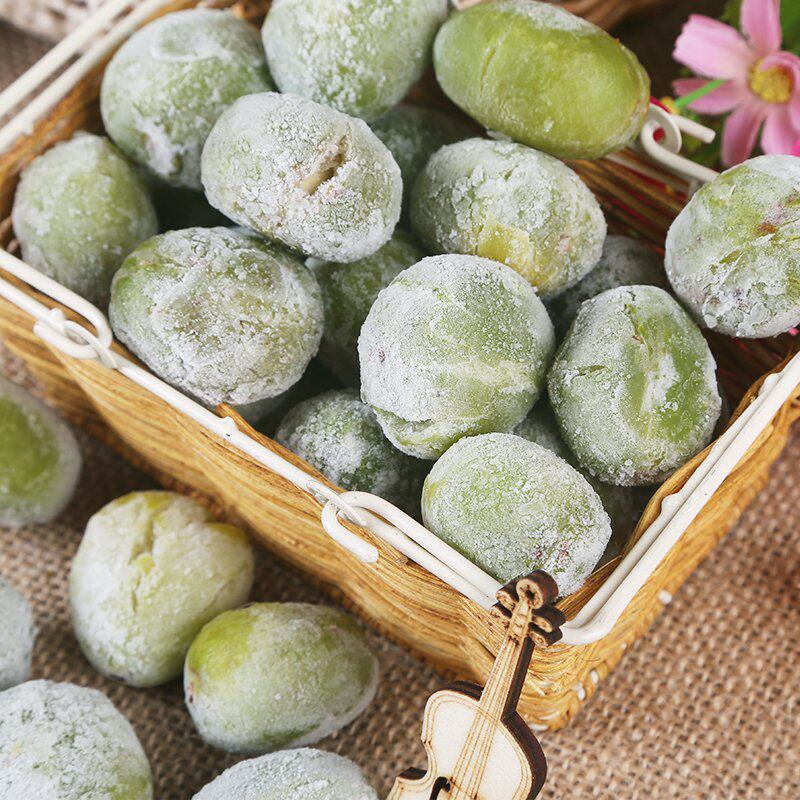 -Fujian frozen olive acid sweet open bag ready-to-eat Fuzhou Minqing special production of fresh ice town green olive fruit 500g * 5