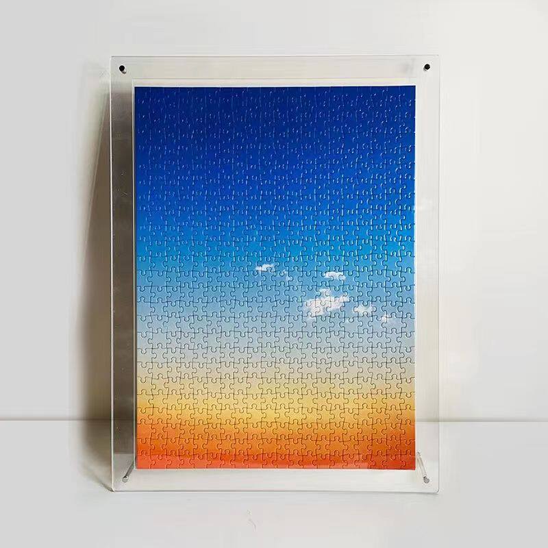 Hang 50 Wall 1000 pieces Puzzle Frame Transparent Acrylic Photo Frame Custom Framed framed simple wind frames Show 70 Pendulum Table-Taobao