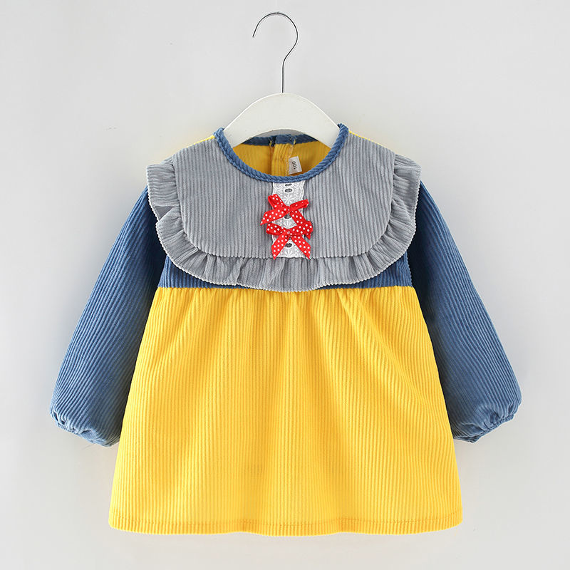 Baby Winter Children 2022 new infrared infrared wear princess skirt waterproof and dirty - proof ocean plumbing