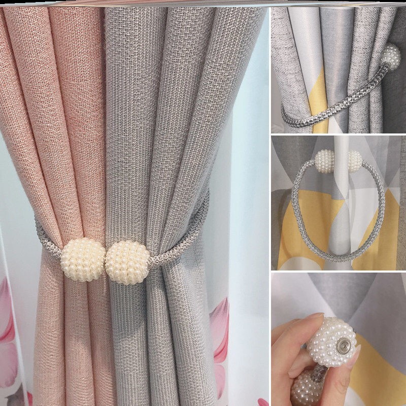 Curtain Tie Magnetic Buckle Tie Tie Rope Tie Rope Magnet Curtain Buckle Hook Decorative Accessories Lace Rope Ideas