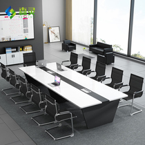 Meeting table long tables Simple modern size negotiate reception bar long tables conference room training table and chair combination