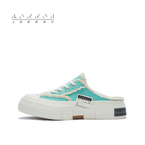  xVESSEL half-drag vulcanized shoes one-step lazy casual shoes 2021 new color-changing light blue canvas shoes