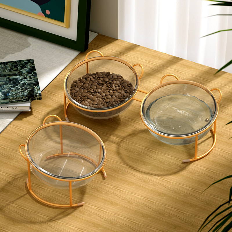 Cat Bowl Twin Bowl Young Cat Water Bowl Ceramic Cat Food Bowl Dog Food Basin Dog Bowl Anti-Turn Pet Supplies Protection Cervical Spine