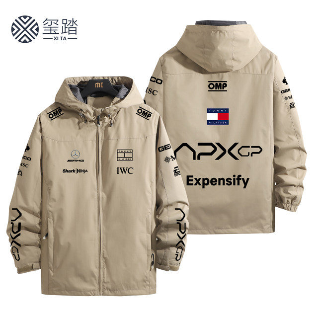 F1 Racing Car Apxgp Racing Suit Movie Merchandise Jacket, Same Style as Sonny Hayes, Autumn and Winter Windbreaker