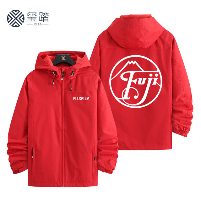 Fuji Camera Logo Jacket Fujifilm Photographer Clothing Autumn and Winter Workwear Team Jacket Cultural Shirt