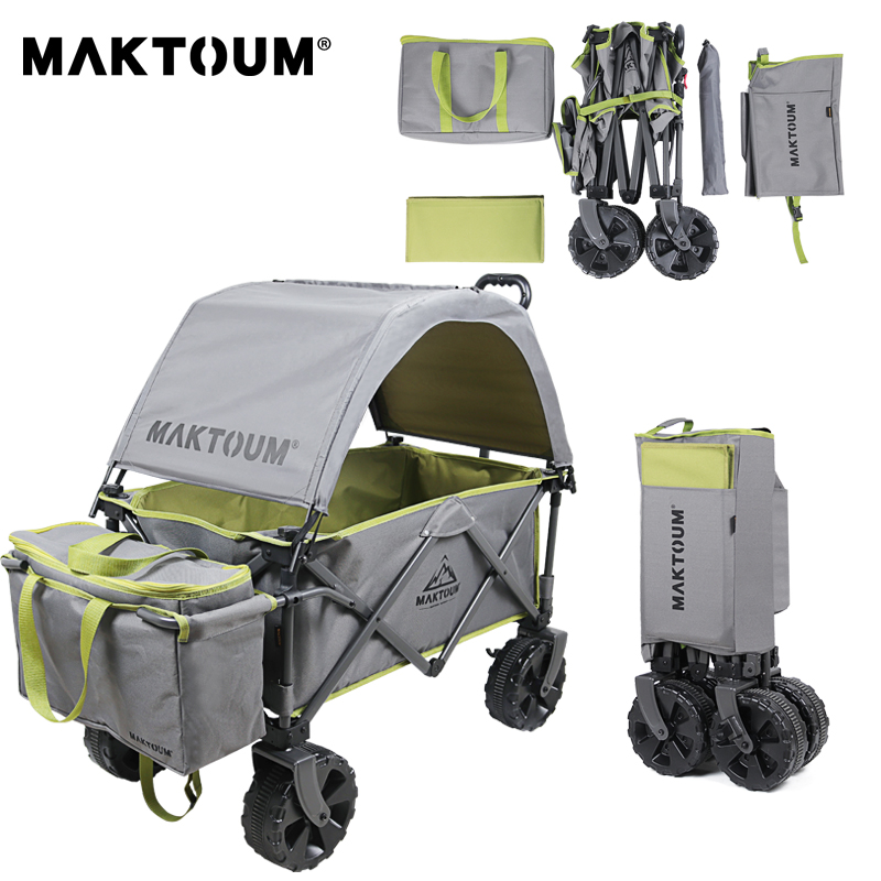 MAKTOUM outdoor trailer camp car trolley car outing camping fishing awning trolley four-wheel trailer