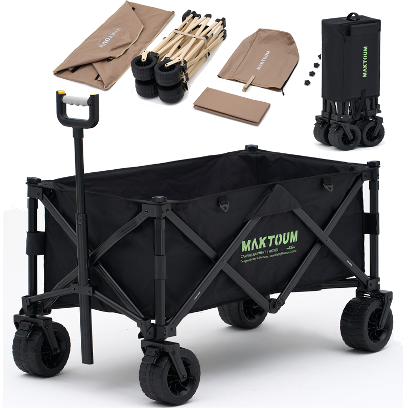 Makotu Camping Cart Foldable Handcart Aluminum Alloy Camp Cart Outdoor Folding Cart Trailer Camping Stall Makotu Camping Cart Foldable Handcart Aluminum Alloy Camp Cart Outdoor Folding Cart Trailer Camping Stall