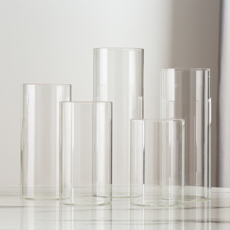 Bottom candle glass wedding ceremony scene layout road stage guide props decoration table vase decoration