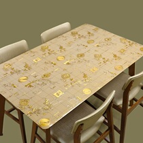 Thickened plastic table cushion anti-oil insulation table cloth cushion transparent PVC soft glass waterproof and burn-proof tea table cloth