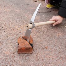 Double Head Hoe Pick Bright Color Boutique Mini Mining Stone Dual-use Type Vegetable Flat Tip Hoe Integrated Forged Stainless Steel Cross Pick