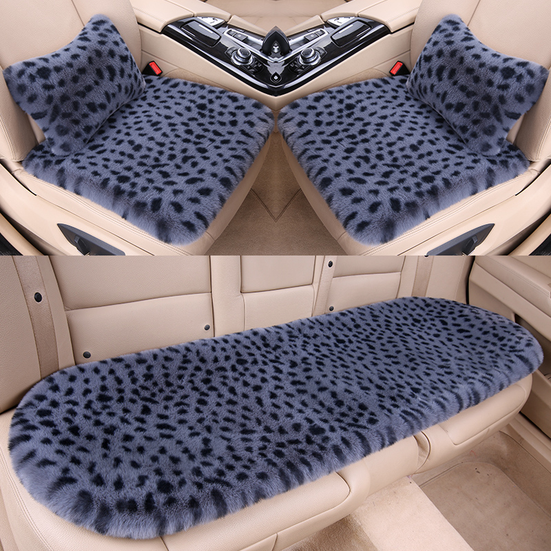 Car Cushions Winter Plush BAO WELN Rabbit Fur Three Sets Universal Seat Cushion Warm Thickening Monolithic Gross Cushion Light Extravagant