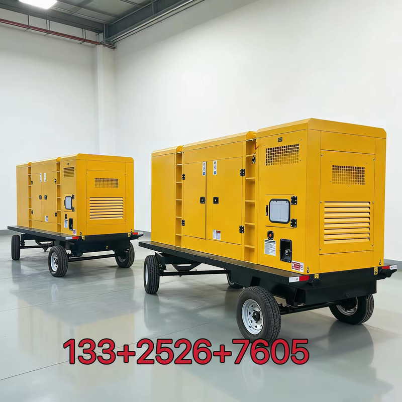 Trailer Diesel Generator Set 30Kw50Kw100Kw200Kw300Kw Mobile Power Station for Field Construction Emergencies