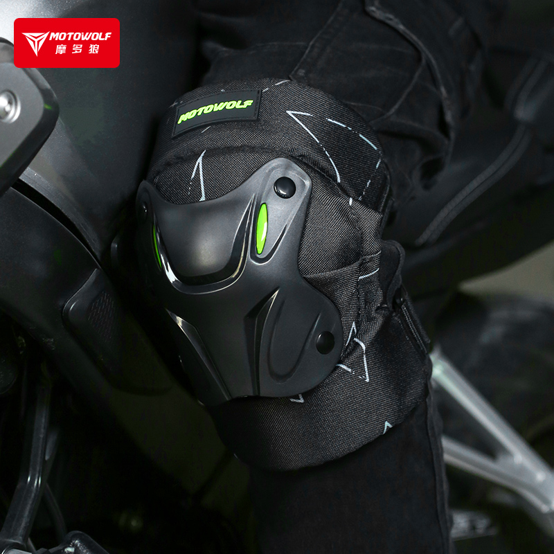 motowolf motorcycle knee pads spring and summer riding anti-fall breathable knee leggings locomotive riding windproof protective gear