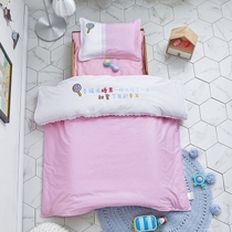 Kindergarten quilt Three sets of all-cotton child baby f child with core six sets of bed pint nap pure cotton small baby in