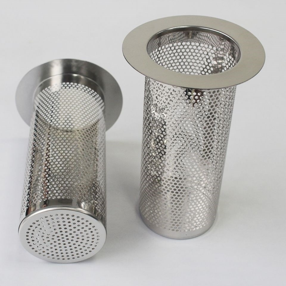 Sewer filter 304 stainless steel powder room floor drain anti-blocking anti-hair drain pipe anti-rat