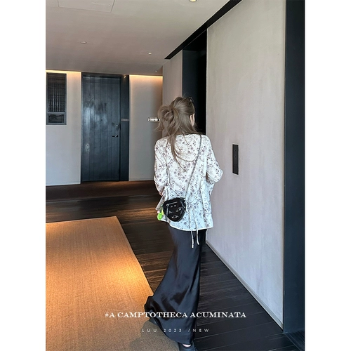 Сексуальная шелковая шелковистая черная длинная юбка, рыбий хвост, высокая талия