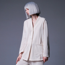 Miss Beaver pink jacquard confinement clothing womens spring and autumn postpartum cotton candy pregnant womens home clothes set pregnancy pajamas