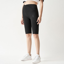 Miss Beaver pregnant women pants summer leggings thin five-point spring and autumn safety shorts wear riding pants BF