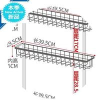 Box 3 punched seasoning pendant 4 wall-mounted multi-layer storage rack P hanging rack free kitchen side 0 stainless steel ice storage rack