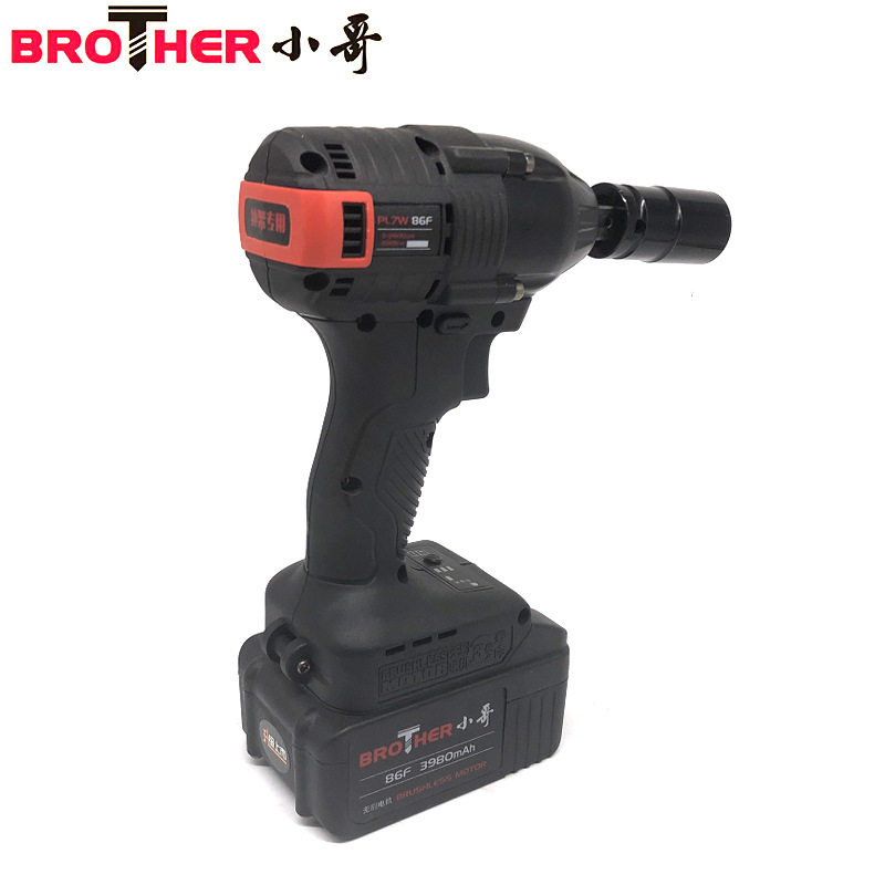 Small Brother Brushless Electric Screwdriver 86F Big Torsion Battery Hand Steam Repair Charging Rack Subwork Impact Lithium Electro Pneumatic Wrench